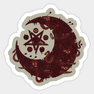 the dark moon Sticker